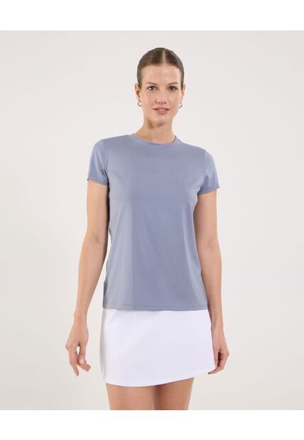 Camiseta Para Mujer Manga Corta Cuello Redondo Color Gris Marca Ostu #40092534