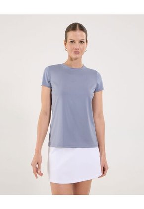 Camiseta Para Mujer Manga Corta Cuello Redondo Color Gris Marca Ostu #40092534
