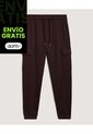 Pantalón  Para Hombre Jogger Cargo Color Café Marca Ostu #60070580 de Ostu