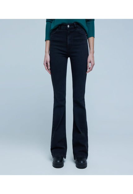 Jean Para Mujer Flare Color Negro Marca Ostu #40160438