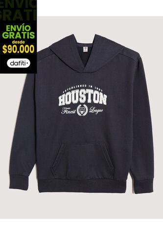 Buzo Infantil Niño Hoodie Color Azul Marca Ostu #80060192 Ostu