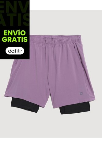 Bermuda  Para Hombre Deportiva Corto Color Morado Marca Ostu #60100482 Ostu