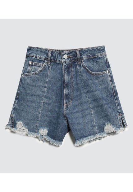 Short Para Mujer  Color Azul  Marca Ostu #40190302