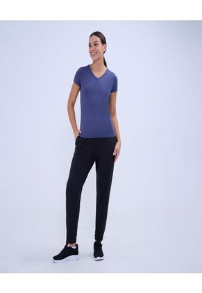 Camiseta Para Mujer Manga Corta Color Azul  Marca Ostu #40092272