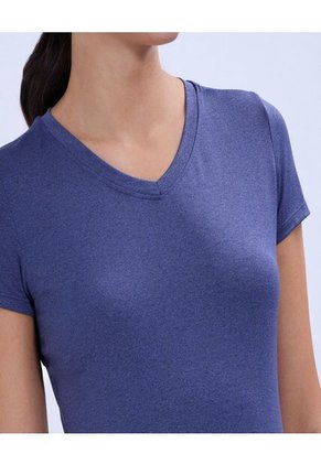 Camiseta Para Mujer Manga Corta Color Azul  Marca Ostu #40092272
