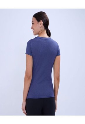 Camiseta Para Mujer Manga Corta Color Azul  Marca Ostu #40092272