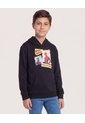 Buzo Con Capota Spider-Man Retro Para Niño  Infantil Niño Negro Ostu de Ostu