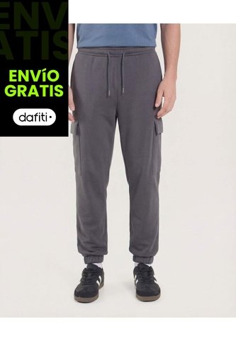 Pantalón  Para Hombre Jogger Color Gris Marca Ostu #60070532 Ostu
