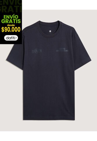 Camiseta Para Hombre Manga Corta Cuello Redondo Color Azul Marca Ostu #60091842 Ostu