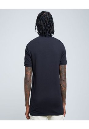 Polo Para Hombre Cuello Tejido Sin Bolsillo Color Negro Marca Ostu #60110654