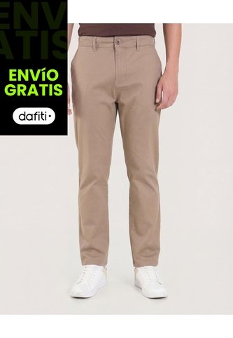 Pantalón  Para Hombre Chino Color Beige Marca Ostu #60070543 Ostu