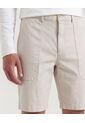 Bermuda  Para Hombre Regular Corto Color Beige Marca Ostu #60100492 de Ostu