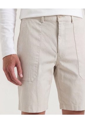 Bermuda  Para Hombre Regular Corto Color Beige Marca Ostu #60100492