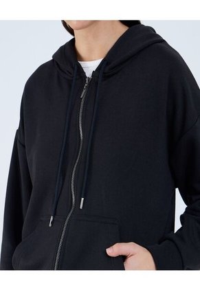 Buzo Para Mujer Zipper Color Negro Marca Ostu #40060313