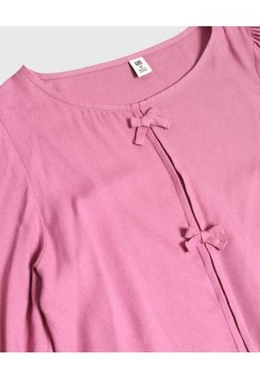 Blusa Infantil Niña Manga Larga Color Morado Marca Ostu #90120050