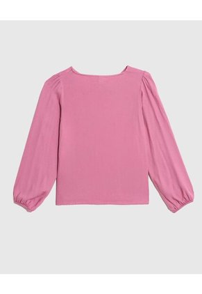 Blusa Infantil Niña Manga Larga Color Morado Marca Ostu #90120050