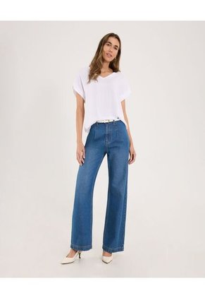 Blusa Para Mujer Manga Corta Color Blanco Marca Ostu #40121059