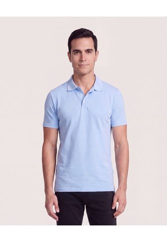 Polo Basica  Para Hombre Azul Ostu Ostu