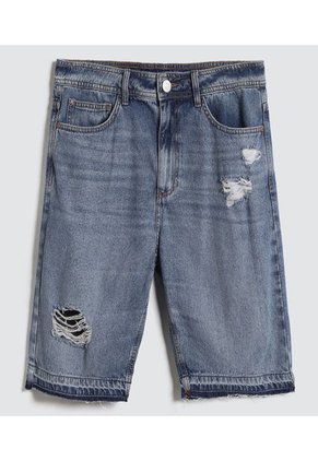 Bermuda Para Hombre Regular Color Azul  Marca Ostu #60100351