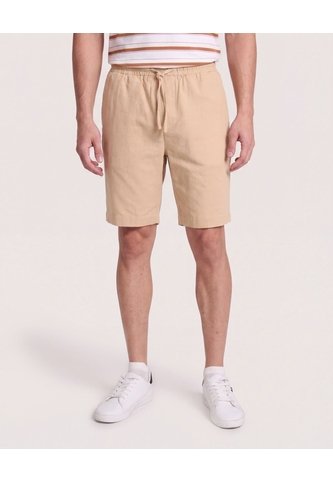 Bermuda Resort Con Cordón De Ajuste  Para Hombre Beige Ostu Ostu