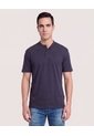 Polo Cuello Mao Regular  Para Hombre Azul Ostu de Ostu