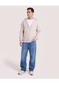 Buzo Hoodie Con Cremallera  Para Hombre Avena Ostu de Ostu