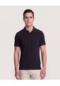 Polo Basica  Para Hombre Negro Ostu de Ostu