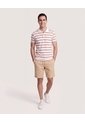 Bermuda Resort Con Cordón De Ajuste  Para Hombre Beige Ostu de Ostu