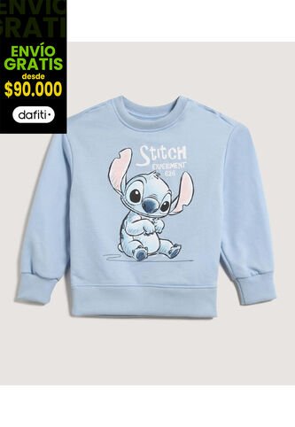 Buzo Infantil Niña Cuello Redondo Color Celeste Marca Ostu #90060166 Ostu