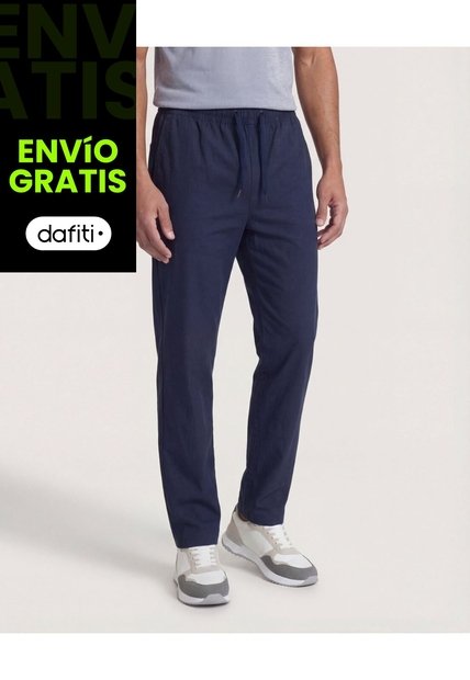 Pantalón  Para Hombre Jogger Color Azul Marca Ostu #60070484