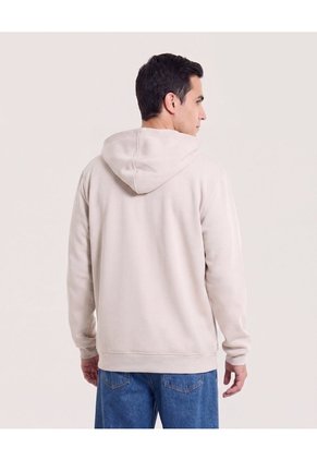 Buzo Hoodie Con Cremallera Para Hombre Avena Ostu