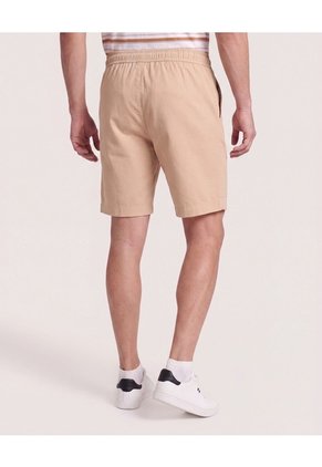 Bermuda Resort Con Cordón De Ajuste Para Hombre Beige Ostu