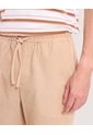 Bermuda Resort Con Cordón De Ajuste  Para Hombre Beige Ostu de Ostu