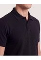 Polo Basica  Para Hombre Negro Ostu de Ostu