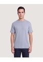 Camiseta Regular Tricot  Para Hombre Gris Ostu de Ostu