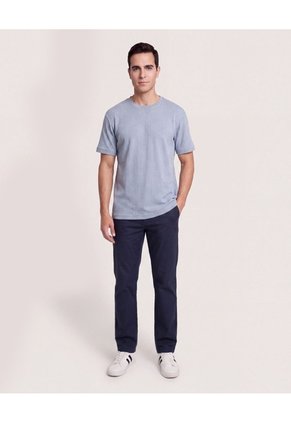 Camiseta Regular Tricot  Para Hombre Gris Ostu