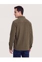 Chaqueta Con Bolsillos De Tapa  Para Hombre Verde Ostu de Ostu