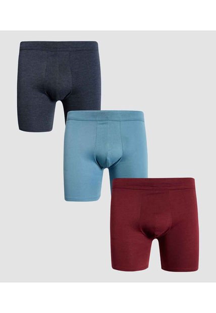 Boxer Para Hombre Filete Medio Algodón Color Pack X Marca Ostu #60000468