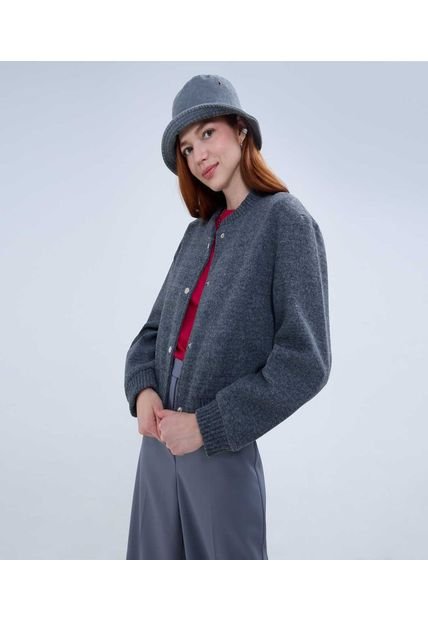 Chaqueta Para Mujer Bomber Color Negro Marca Ostu #40080221