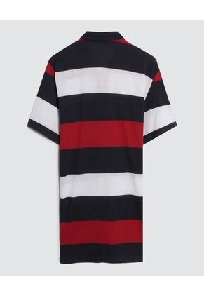 Polo Para Hombre Cuello Tejido Con Bolsillo Color Azul Oscuro Marca Ostu #60110635