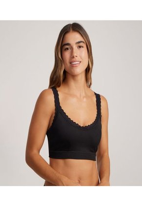 Top Para Mujer Top Color Negro Marca Ostu #40220287