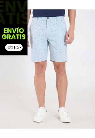 Bermuda  Para Hombre Regular Corto Color Azul Marca Ostu #60100488 Ostu
