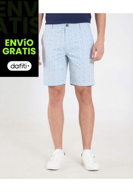 Bermuda  Para Hombre Regular Corto Color Azul Marca Ostu #60100488