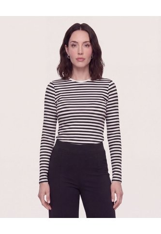 Camiseta Manga Larga  Para Mujer Negro Ostu Ostu
