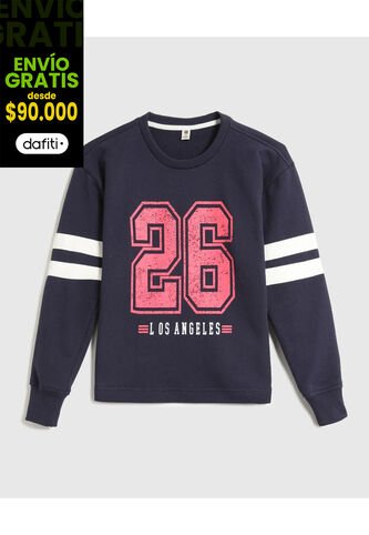 Buzo Infantil Niño Cuello Redondo Color Azul Marca Ostu #80060181 Ostu