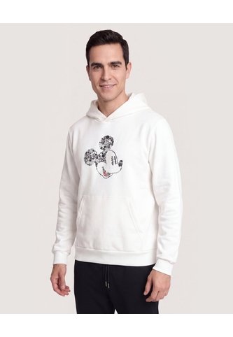 Hoodie Mickey Icon Mood  Para Hombre Crema Ostu Ostu