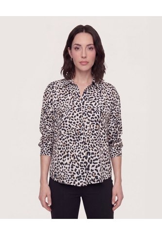 Blusa Fluid Manga 3/4  Para Mujer Negro Ostu Ostu