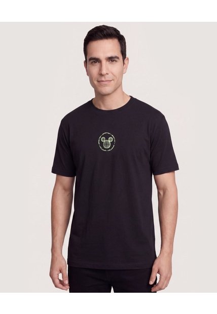 Camiseta Mickey Take It Easy  Para Hombre Negro Ostu