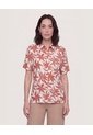 Camisa Manga Corta  Para Mujer Rojo Ostu de Ostu