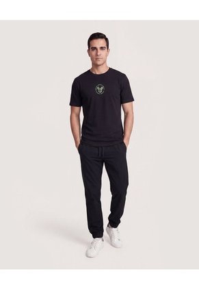 Camiseta Mickey Take It Easy  Para Hombre Negro Ostu